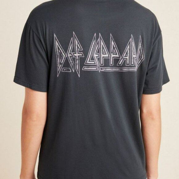 Def Leppard Graphic Tee - Letluv, Charcoal, Size Medium - Picture 2 of 6